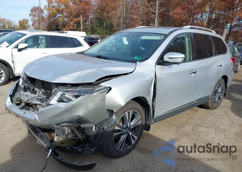 2018 Nissan Pathfinder Platinum z USA, uszkodzony, nr VIN 5N1DR2MM2JC678308